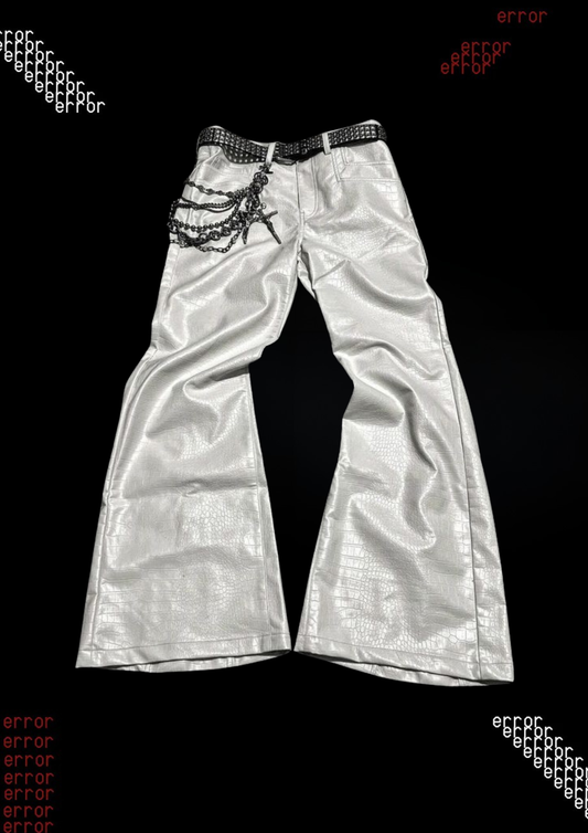'WHITE0UT' FLARED JEANS