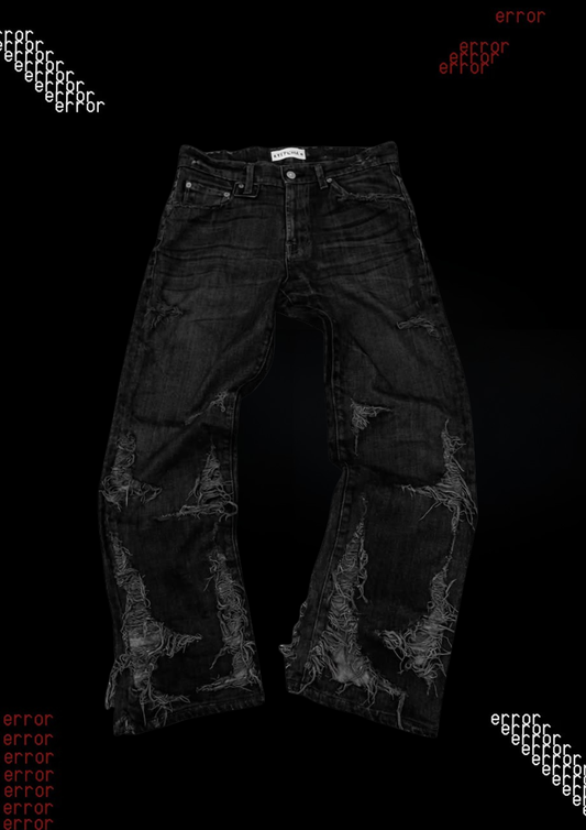 'LOST IN VOID' FLARED JEANS