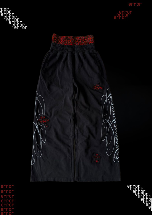 'RED LEOPARD' SWEATPANTS
