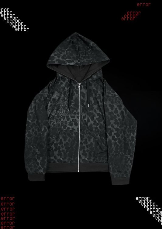 'BLACK LEOPARD' HOODIE