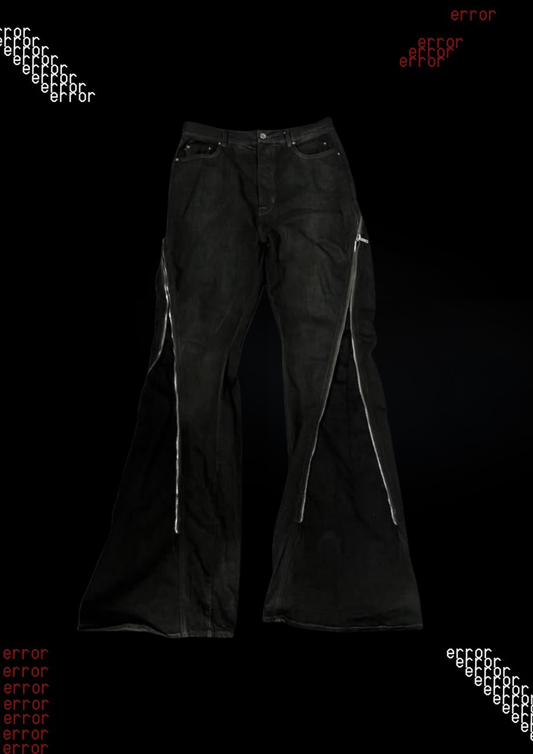 'Z!PPED' FLARED DENIM V1