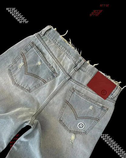 'DISTRESSED' BAGGY JEANS