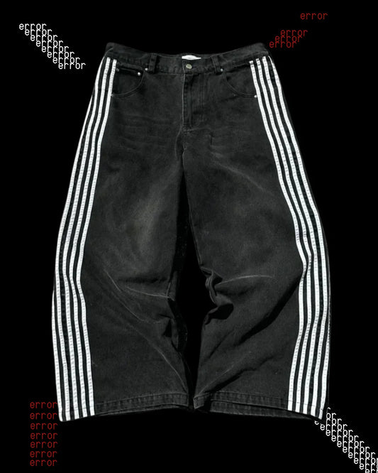 'STRIPED' LOOSE JEANS