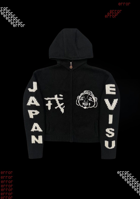 'EV!SU' KNIT HOODIE