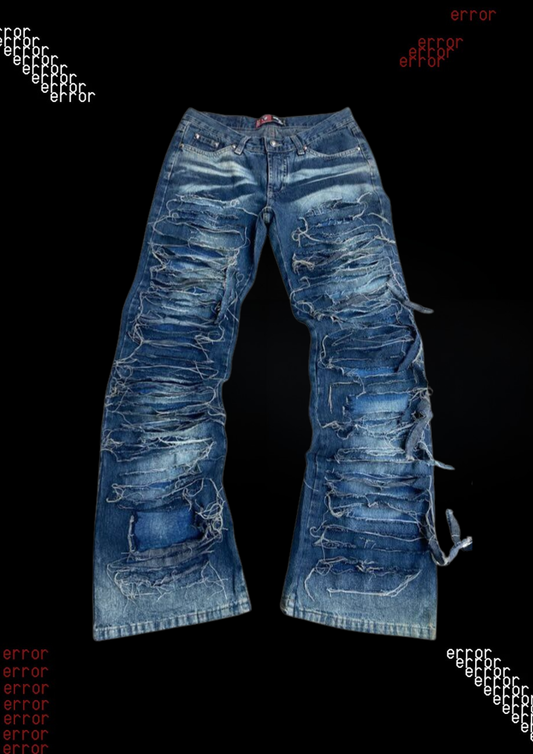 'EXIT' FLARED DENIM