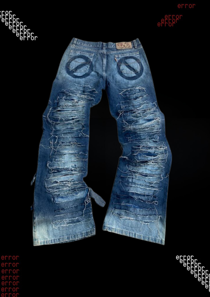 'EXIT' FLARED DENIM